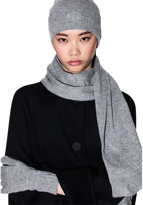 Cappello beanie con logo ARMANI EXCHANGE | Cappelli | XW001519 AF16181M8086